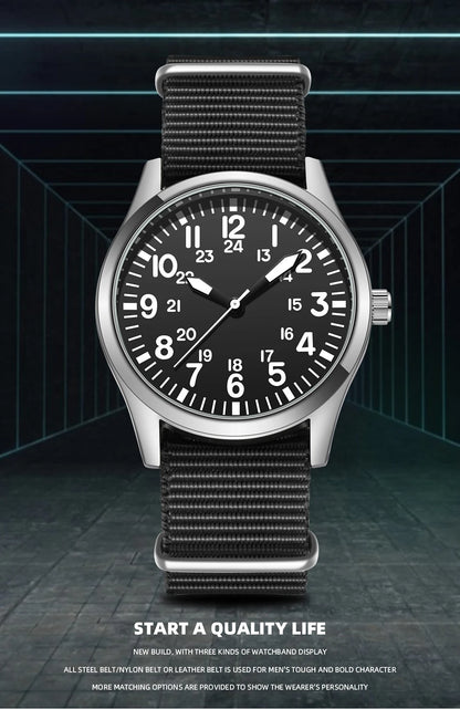 Aviation Inspired 42mm Pilot Collection Easy Reading Japanese Movement 24H Display