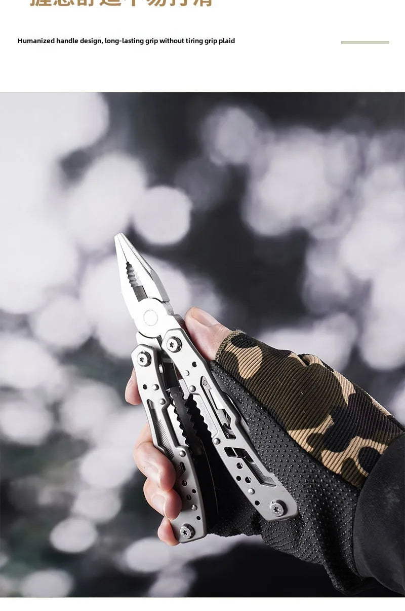 Folding Multi-tool Pocket Knife Pliers Mini Portable Fold Outdoor Hunting Survival Rescue Tactical Multipurpose Repair Tool