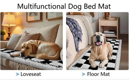 Amazon's new plush car cushion pet thickened seat cushion car rear seat lattice dog bed spot factory straight