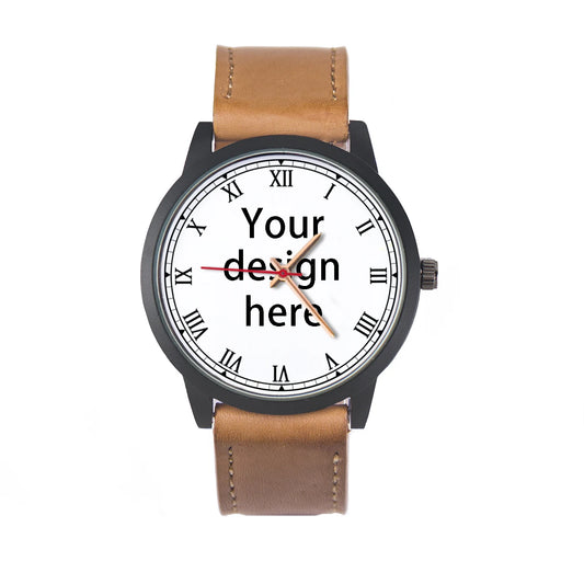 2025 Men's Watch Personalized Customizable Roman Font Quartz Wrist Campus Punk Cool Style Gift Festival Souvenir