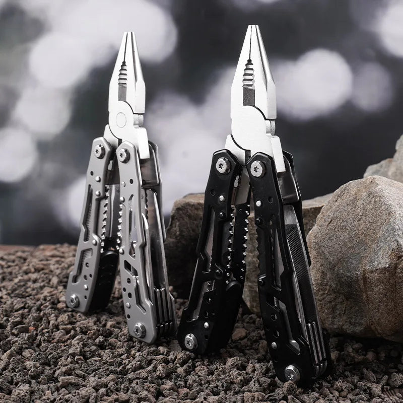 Folding Multi-tool Pocket Knife Pliers Mini Portable Fold Outdoor Hunting Survival Rescue Tactical Multipurpose Repair Tool