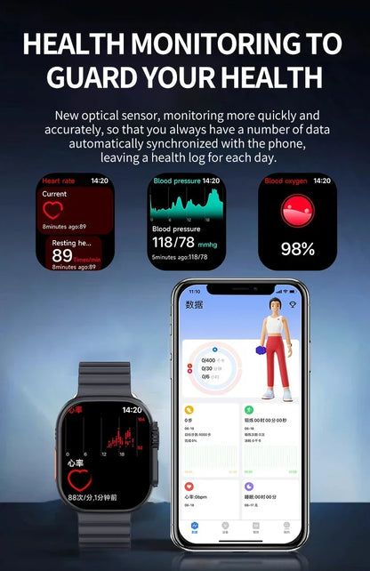BW9 Pro Smartwatch - Independent SIM card calling, dual-core CPU, 2D graphics enhancement and an ultra-long 400mAh battery life
