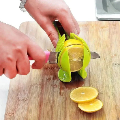 Kitchen Handheld Orange Lemon Slicer Tomato Stainless Steel  Cut Clip Fruit Slicer Onion Slicer KitchenItem Cutter Accessories