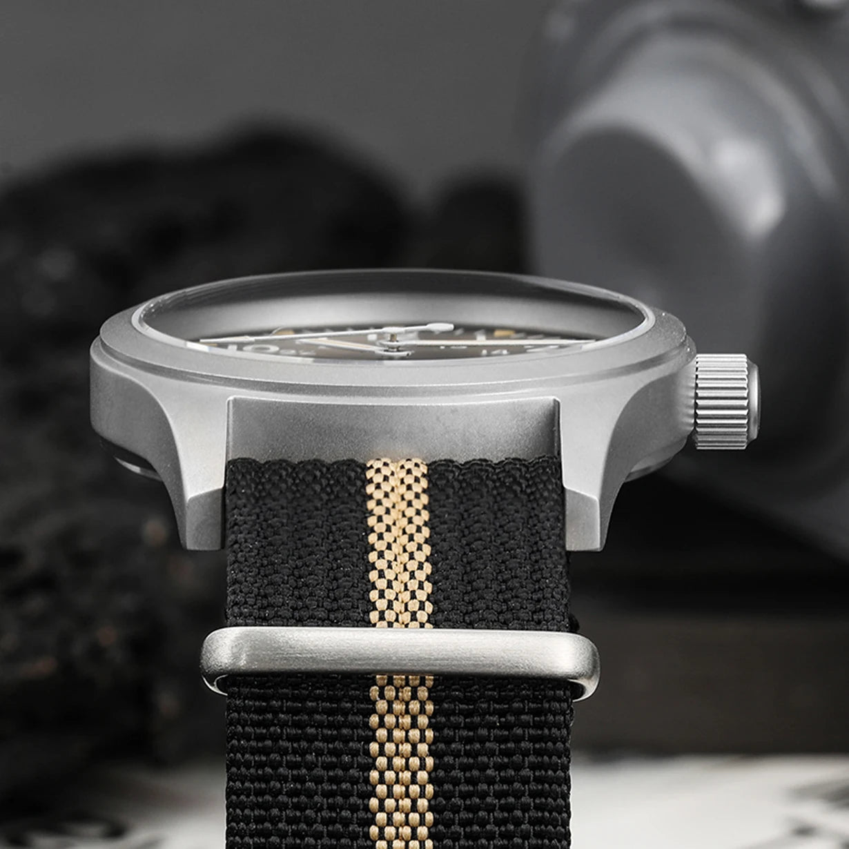 Militado ML05 38mm Vintage Watch VH31 Quartz Movement Field Watches Domed Sapphire Crystal With High Clear AR Coating Wristwatch