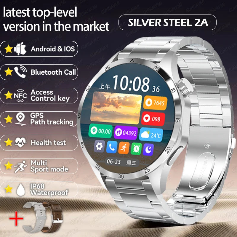 New Huawei Watch GT5 Pro Smart Watch 1.53 Inch HD AMOLED Screen NFC GPS Tracker Bluetooth Call Health Monitoring Watch Men Women