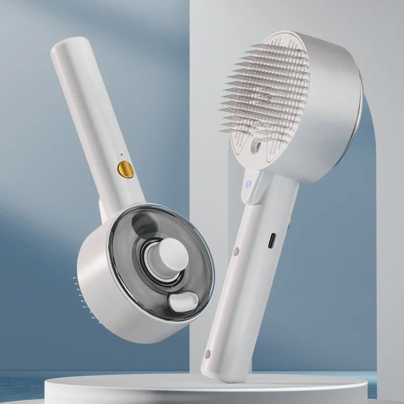 3in1 Cat Hair Brush Brush Pet Hair Remover steam Brush for Dogs Steamy Pet Brushs Anti-Static for Effective Hairs Removal Furry