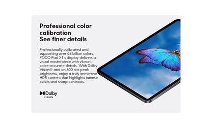 POCO PAD X1 Global Version 8GB 512GB Tablet 11.2" 3.2K 144Hz Eye-care Display Snapdragon 7+ Gen 3 WIFI 6E 8850mAh Pad PC