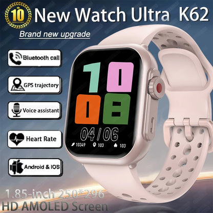 For Apple Watch Ultra 2 1000 mAh Smart Watch Men Women 1.85-inch HD Full Touch Screen IP68 Waterproof Bluetooth Call Smartwatch