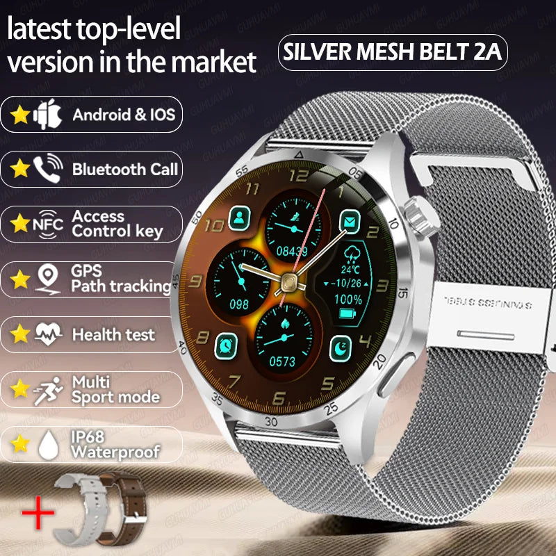 New Huawei Watch GT5 Pro Smart Watch 1.53 Inch HD AMOLED Screen NFC GPS Tracker Bluetooth Call Health Monitoring Watch Men Women