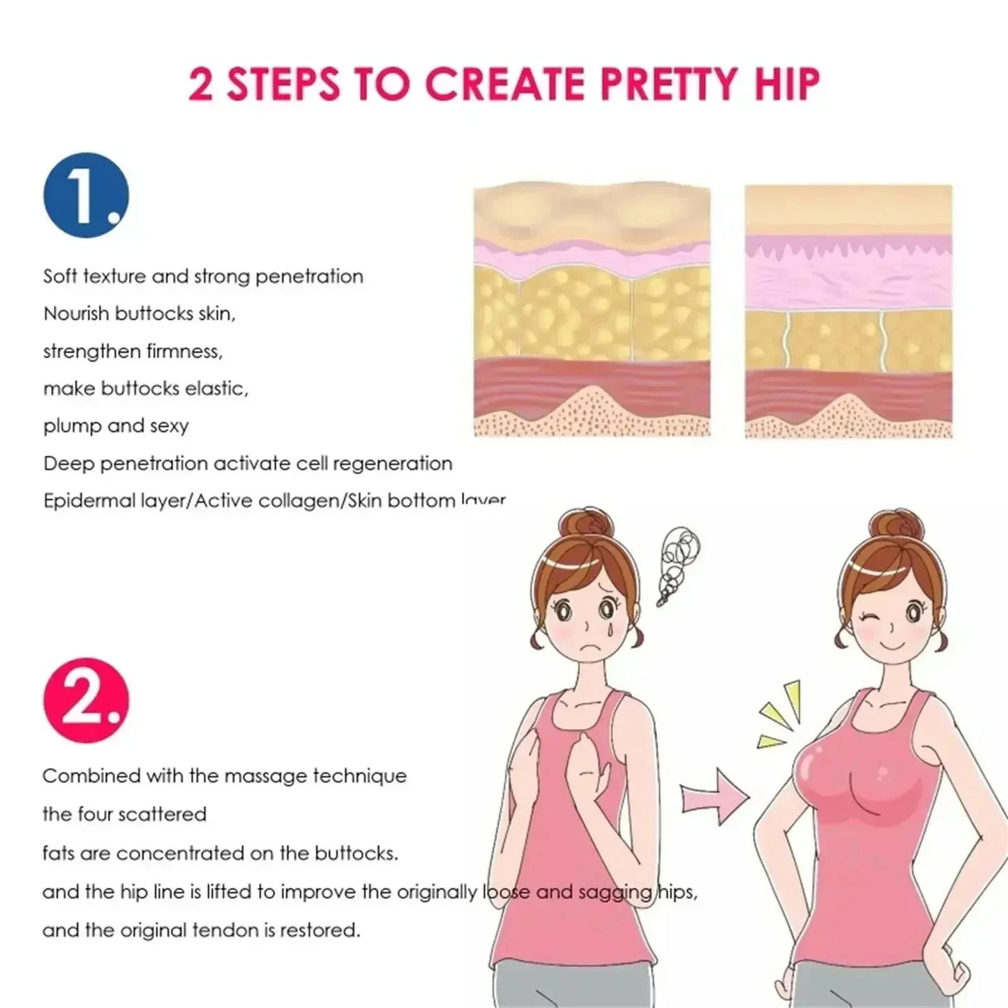 Natural Breast Enlargement Cream Chest Lift Firm Enhancer Care Oil Butt Breast Plump Growth Massage Boobs Bigger Sexy Body Care