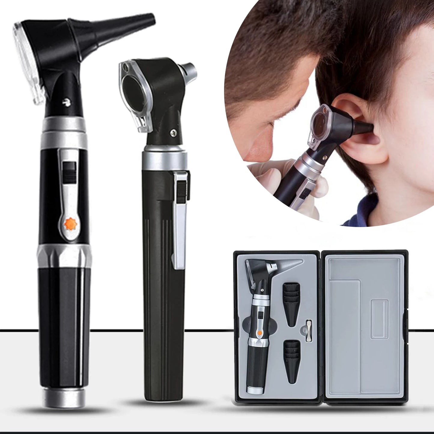 Otoscope - Ear Scope with Light, Ear Infection Detector,Perfect for Nursing & Medical Student          s for Kids and Adults