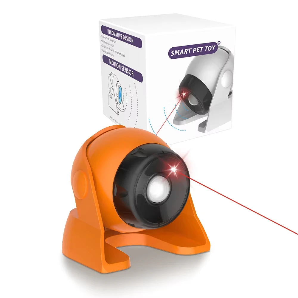 Cat Laser Toy Automatic Rechargeable Motion Random Activated Interactive Cat Toys for Indoor Cats/Dog/Kittne Slow and Fast Mode