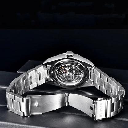 2021 BENYAR Sports Men Mechanical Wristwatches Stainless Steel Automatic Watches Top Brand Luxury 10Bar Waterproof Watch for Men
