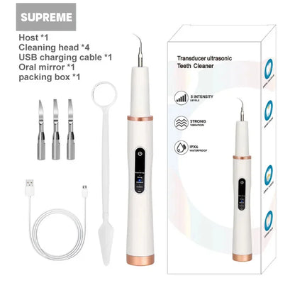 Dog Cat Grooming Smart Dental Ultrasonic Scaler Household Tooth Stone Remover Tooth CleanerTooth Oral Cleaning Tools