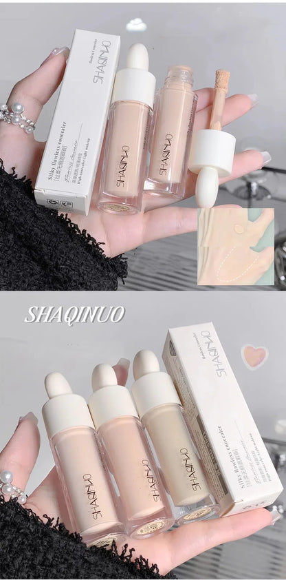 High Covering Concealer Cream Texture Covers Acne Marks Dark Circles Face Makeup Liquid Concealer Lasting Brighten Face Cosmetic
