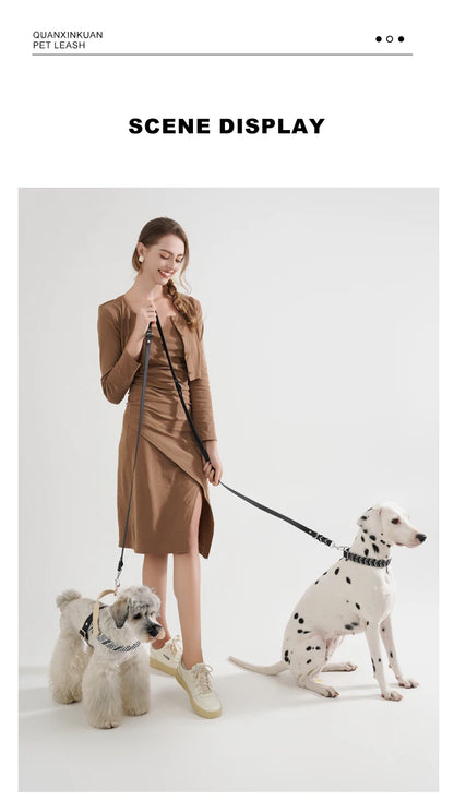 Dog Leashes Solid Durable And Super Tensile Force Dog Rope Colorful Multifunctional Luxury Handmade Leash For Medium Large Dogs