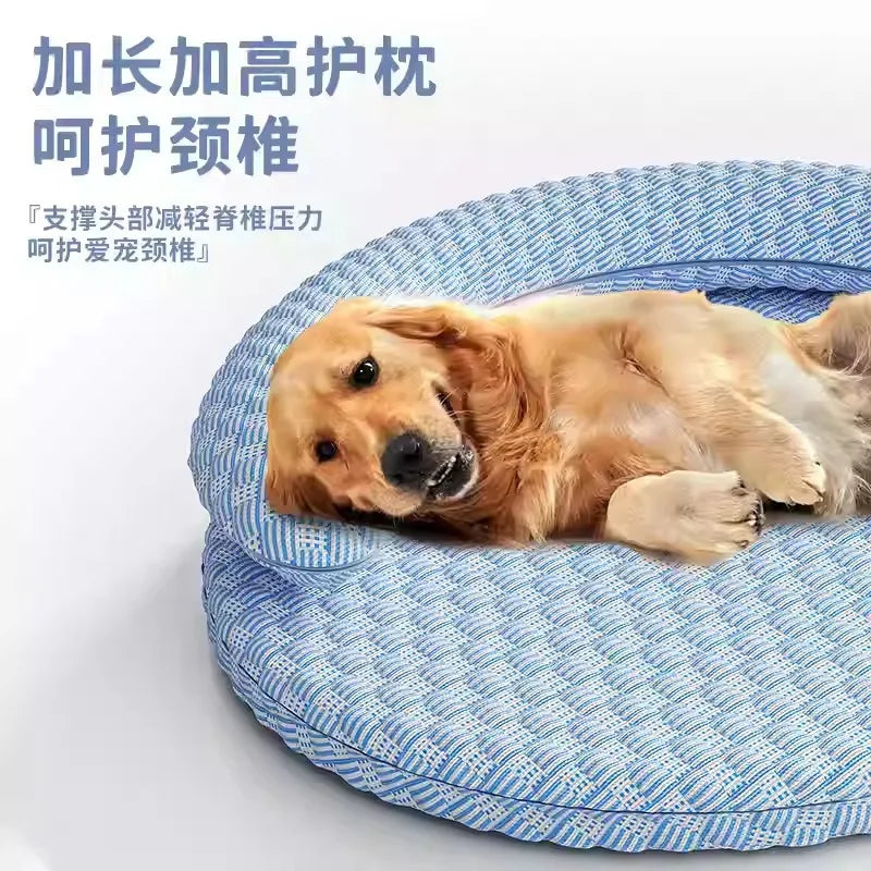 Pet Ice Mats Summer Cat Dog Sofa Nest Bed Cooling Sleeping Pad for Small Dogs Pets Durable Sofa Cooling Pad Blanket Pet Ice Mat