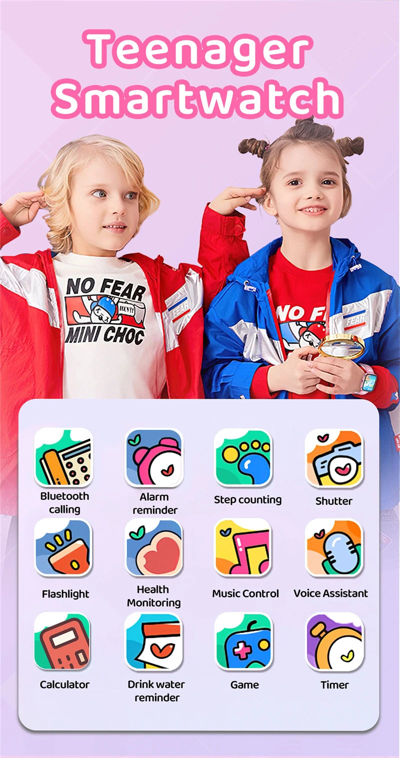 New Kids Smart Watch Child HD Touch Screen Games Smartwatch Music Watch Boy Girl Gift Children Smartwatch For IOS Android