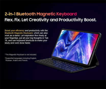 Blackview Tab 18 Tablet - 12" 2.4K FHD+ Display 8GB 256GB MTK Helio G99 8800mAh Pressure Sensitivity