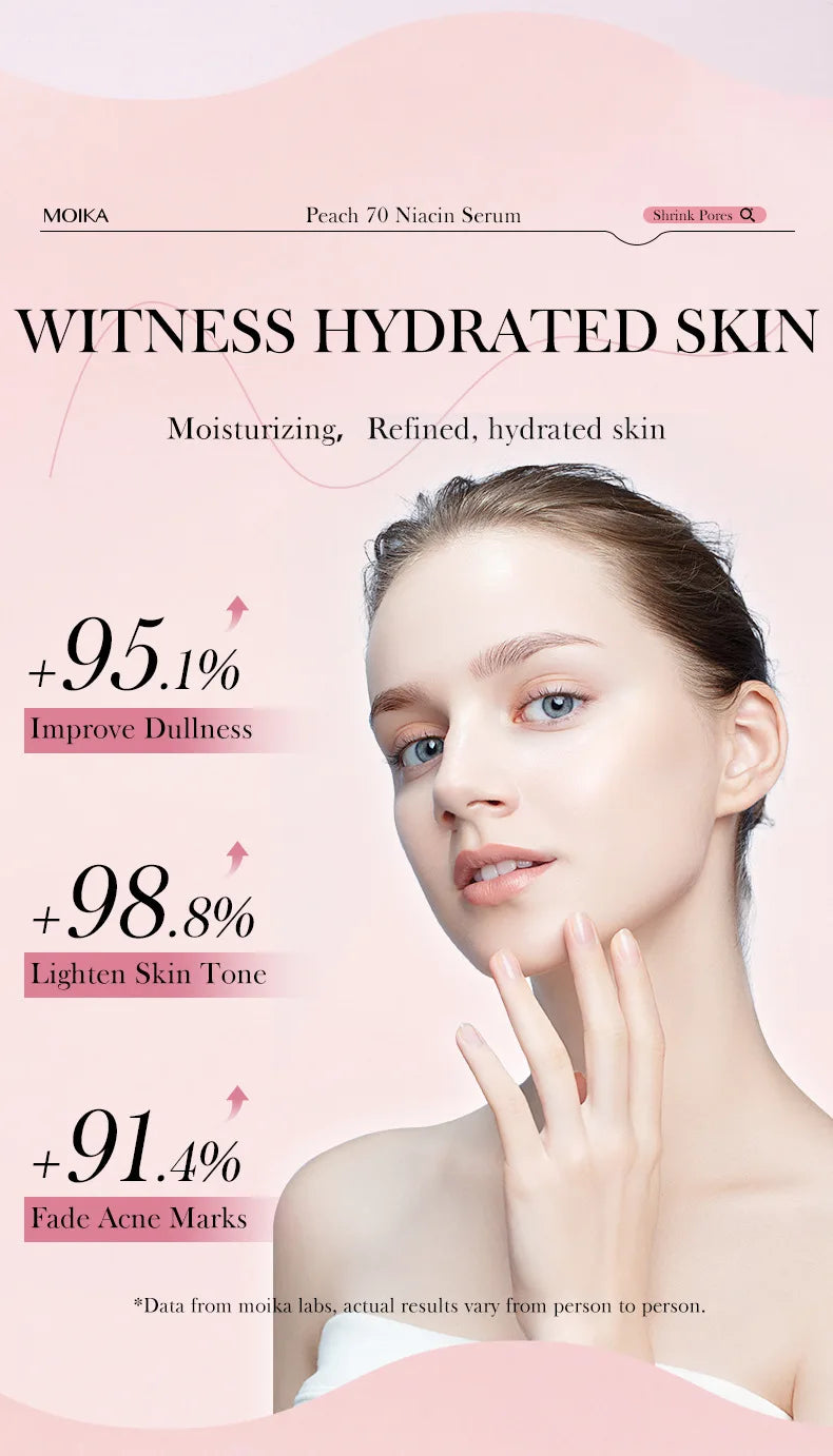 Niacinamide Serum Dark Spot Correcting Moisturizing Brightening Cleaning Pores Fade Fine Lines Makeup Remover Korean Skin Care