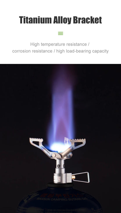 BRS Outdoor Gas Stove Mini Camping Gas Burner 25g Ultralight Titanium Picnic Hiking Cooking Stove Survival Furnace BRS-3000T