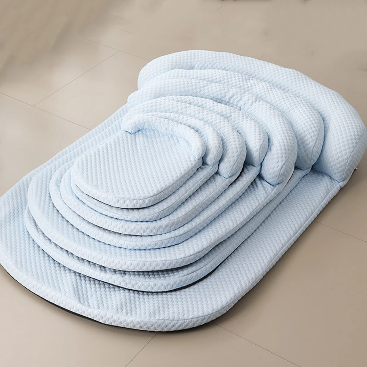 Breathable Spring Summer Cooling Large Dog Bed Ati-slip Cat Bed with Pillow Ice Silk Fabric Dog Bed for Small Dog Cushion Pet