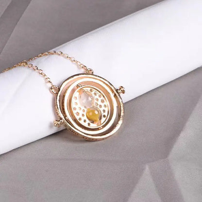 FIMAODZ Fashion Vintage Movie Jewelry Accessories Time Turner Hourglass Necklace Granger For Women Lady Girl Wholesale