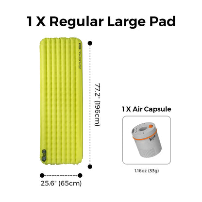 FLEXTAILGEAR ZERO MATTRESS MUMMY - Insulated Sleeping Pad with 6.0 / 5.6 R-Value, Ultralight Inflatable Camping Mat