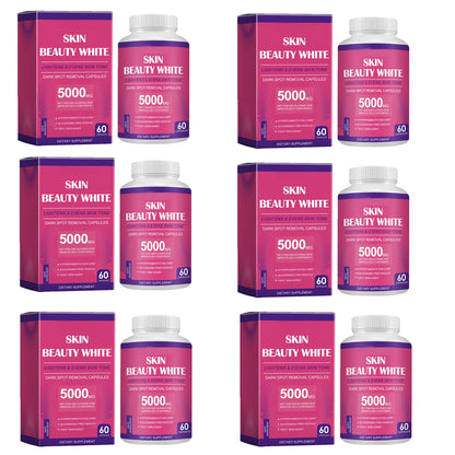 5000mg Glutathione Collagen Antioxidant Brightening Capsules, Remove Spots Wrinkle, Anti-Aging,Skin Care Quick Whitening
