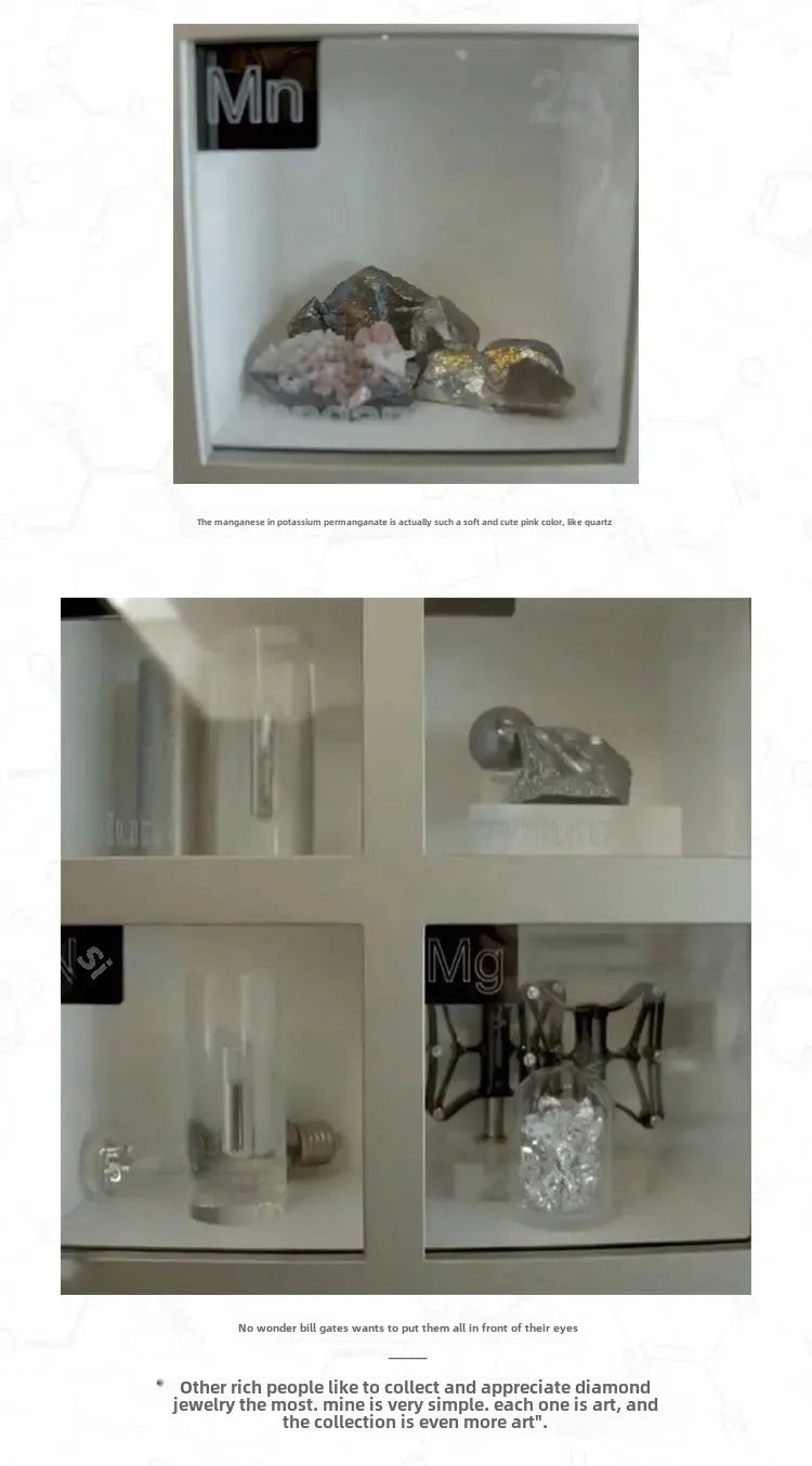Elements Period Table Embedded Samples Graduation Gifts Exhibition Acrylic Desktop Ornaments Small Decorative Pieces