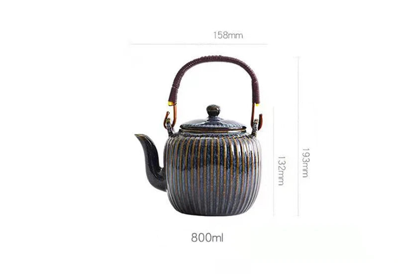 Puer Tea Pots 800ml Exquisite Chinese Ceramic Teapot Pot for Tea Cup Set Gaiwan Samovar Teapots Water Kettle Teeware Teware Mug