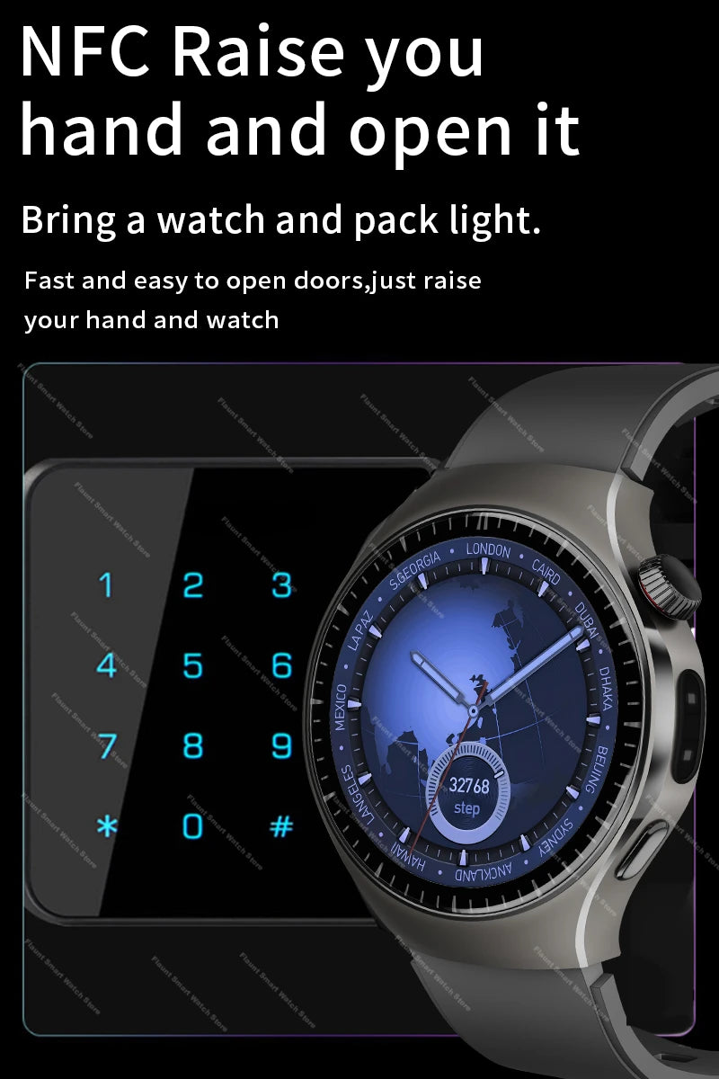 Original For Huawei Watch 5 Smartwatch 2025 Sensor Window AMOLED 4G ROM NFC Compass Clock Bluetooth Call Smart Watch Men Women