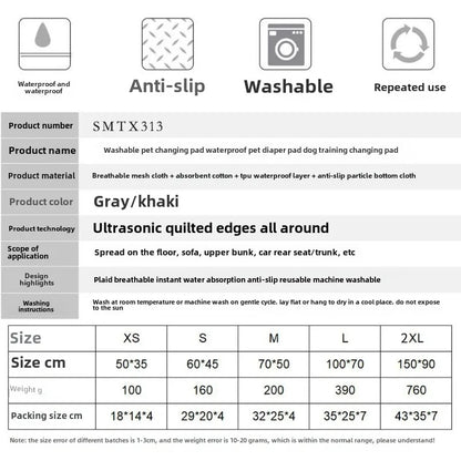 Waterproof Pet Dog Bed Blanket Mat Dog Sofa Couch Slipcover Pet Pad with Neck Pillow Washable Cat Calming Nest for Travel Home