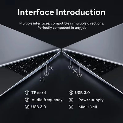 New Portable notebook 14.1" intel core i9-8950HK gaming laptops computer 16GB DDR4 1TB/2TB SSD Windows 11 Office studies pc