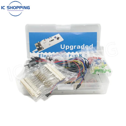 830Pcs DIY Electronics Starter Kit – For Arduino UNO R3, Includes Breadboard, Tie-points, and Electronic Components