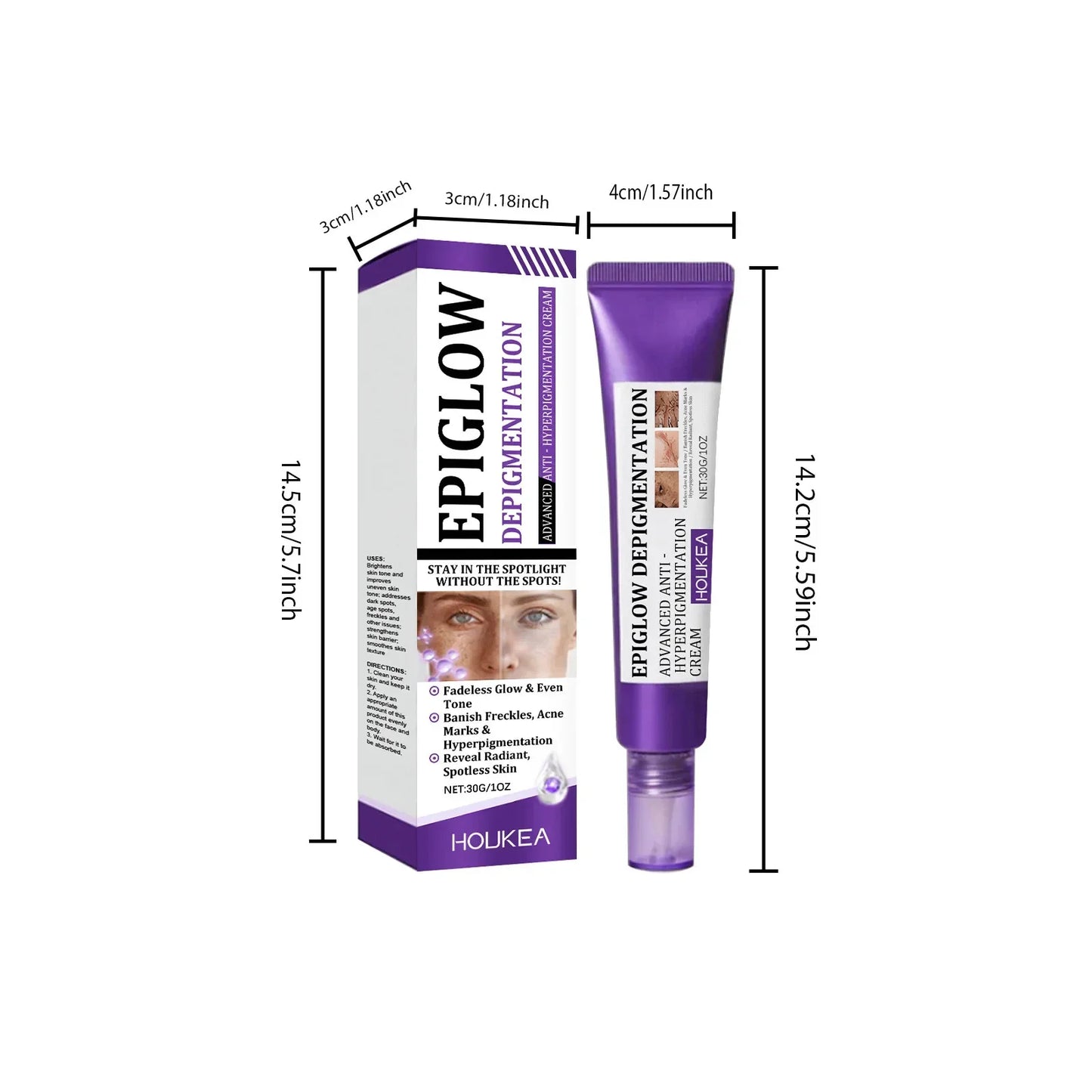 Retinol Whitening Freckle Cream Melasma Dark Spots Pigmentation Removal Fade Stain Melanin Fast Repair Brighten Korean Skin Care