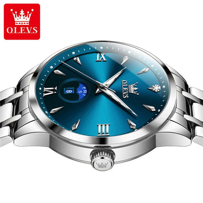 OLEVS brand luminous waterproof quartz watch dual calendar men's watch 3646