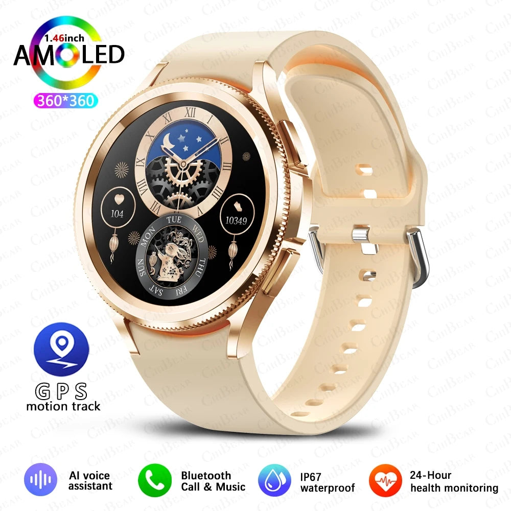 Watch 6 Classic Bluetooth Call Smart Watch Men GPS Outdoor Sports Fitness Model Health Heart Rate Monitor Smartwatch 2025 New