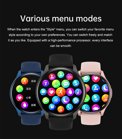 2025 New For Xiaomi Huawei 1.43 inches Bluetooth Call Smartwatch Women Men AMOLED 466*466 HD Pixel Display Smartwatches Ladies