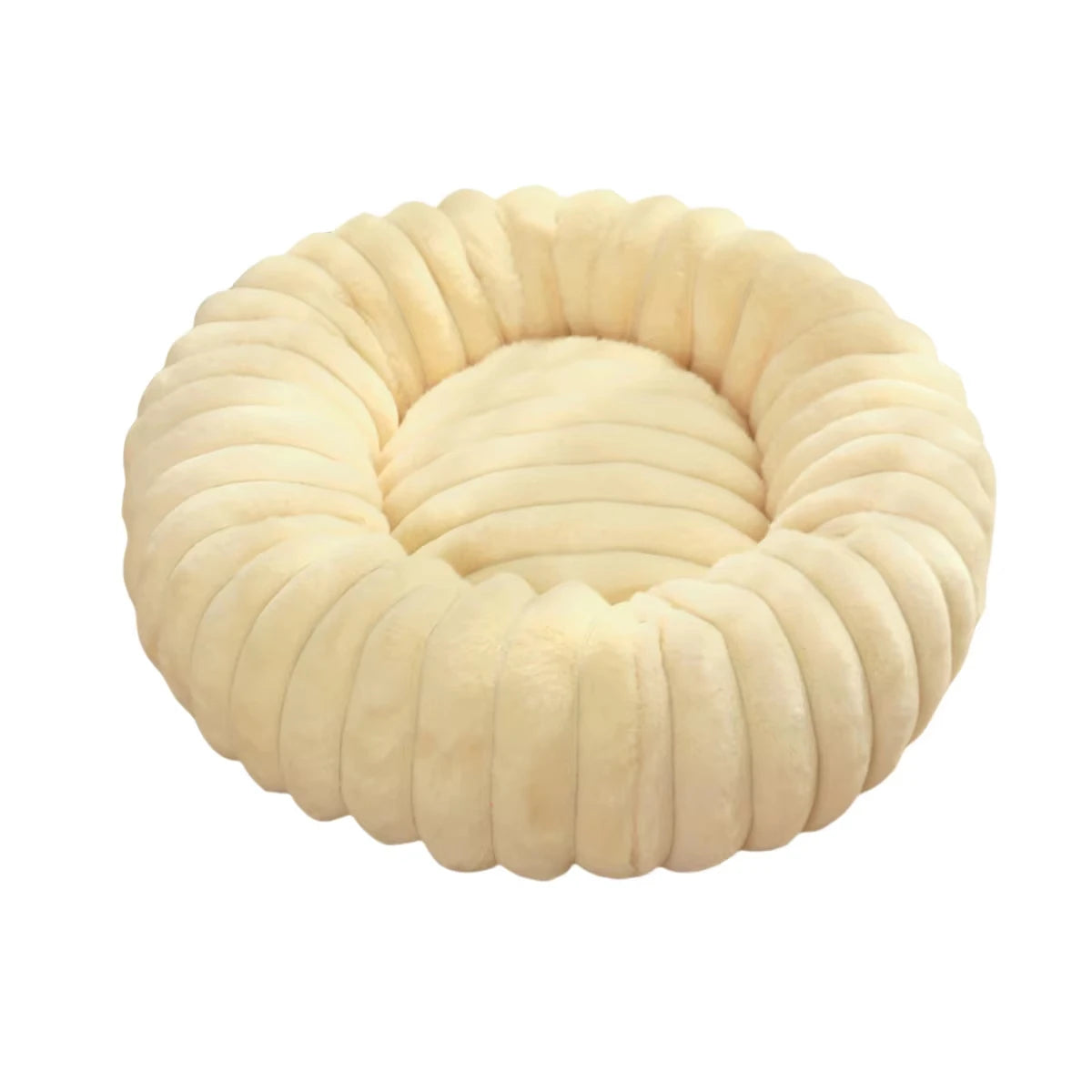 40-70cm Round Pet Bed for Dog Bed Super Soft Cat Bed Long Plush Dog House for Medium Dog House Winter Warm Sleeping