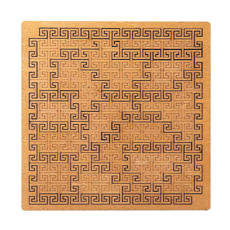 Impossible Wooden IQ Jigsaw Puzzle – 10-Level Brain Teaser Tangram Board Game