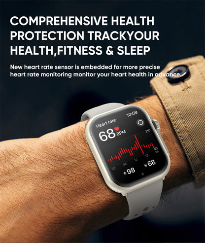 For Apple Watch Ultra 2 1000 mAh Smart Watch Men Women 1.85-inch HD Full Touch Screen IP68 Waterproof Bluetooth Call Smartwatch