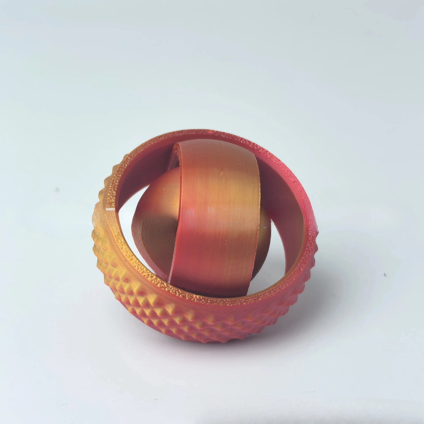 New 3D Printed Rotating Ball Toy O-Shaped Universal Fingertip Gyroscope Gravity Rotation Anxiety Relief Decompression Cool Toy