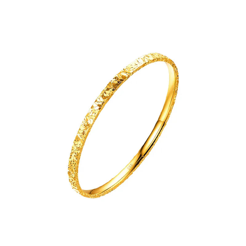 Luxury 24K 9999 Pure Gold Three-sided Ice Bracelet Bracelet Ice Bracelet