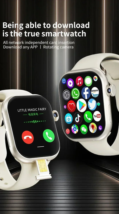 VP29 Smartwatch with rotating camera 2.29-inch AMOLED screen 490x580 Global Edition supports SIM WiFi GPS video calling