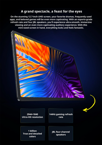 New Lenovo Xiaoxin Pad Pro 12.7 2025 Soft Light Edition Screen 10200mAh Dimensity 8300 Comfortable Visual Tablet Android PC