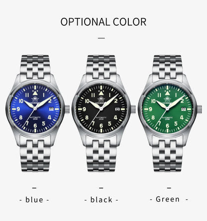 ADDIESDIVE Watches For Men Luxury Business Leisure Automatic Mechanical Men's Watch Fluorescent Waterproof NH35A 316L Stainless