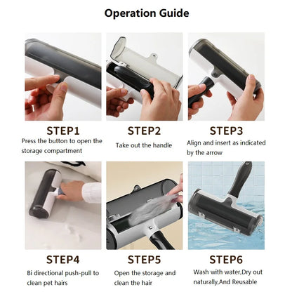 Pet Hair Remover Roller,Reusable Animal Wool Collector for Dogs and Cats,Easy to Clean Pet Hair from Carpet,Furniture,and Sofa