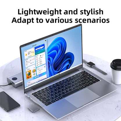 14.1" Ultra Slim Laptop – Intel Atom A3950, 12GB RAM, 1TB SSD, Windows 11 Pro