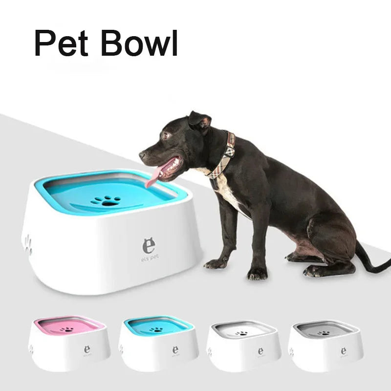 Dog Drinking Water Bowl Floating Non-Wetting Mouth Cat Bowl Without Spill Drinking Water Dispenser Plastic Anti-Over Dog Bowl